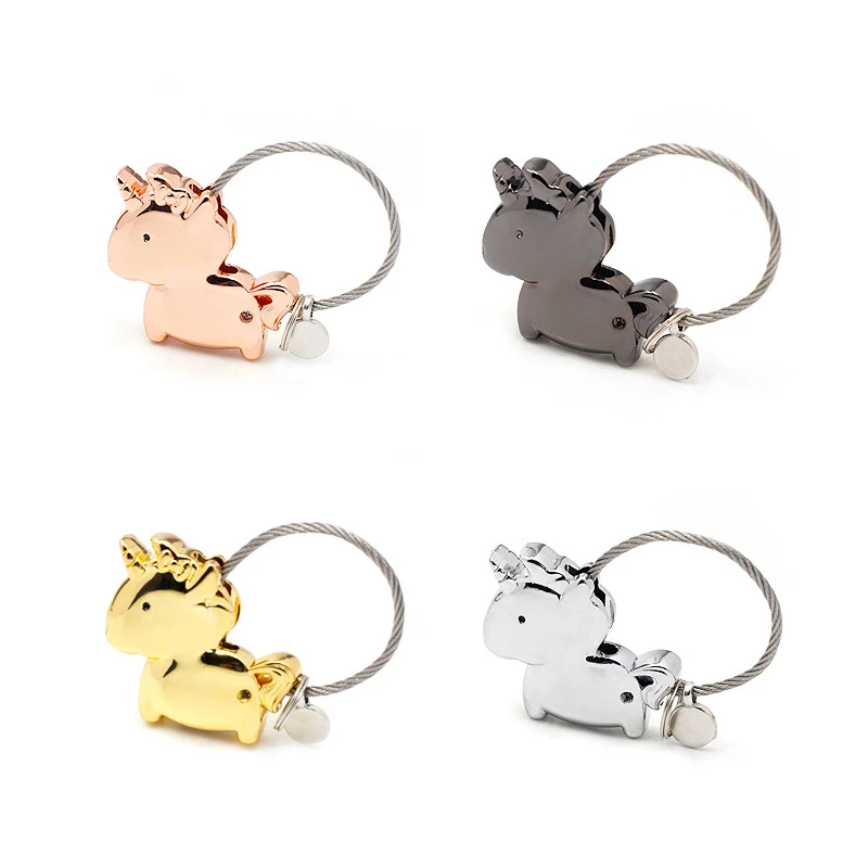 unicorn keychain for women high quality wire rope key chain key holder horse keychain cute portachiavi llaveros bag charm
unicorn keychain for women high quality wire rope key chain key holder horse keychain cute portachiavi llaveros bag charm