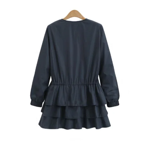 Plus Size Ruffles Winter Trench Women Waistcoat Belt Trench Dress Outwear O Neck Patchwork Zipper Solid Casual Trench Coat
Plus Size Ruffles Winter Trench Women Waistcoat Belt Trench Dress Outwear O Neck Patchwork Zipper Solid Casual Trench Coat