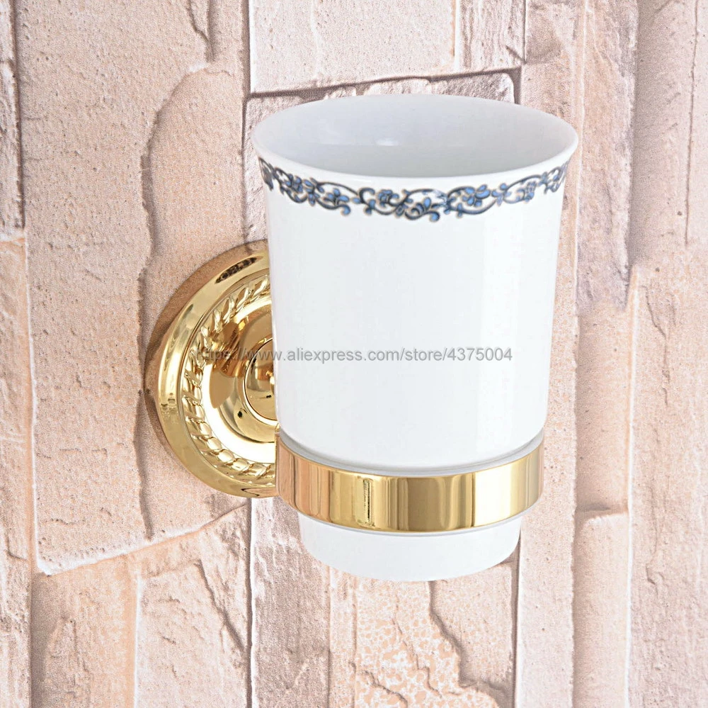 Bathroom Golden Brass Cup Holder Ceramic Single Cup Holder Bathroom Ceramic Cup Rack Holder Bathroom Accessories Nba590
Bathroom Golden Brass Cup Holder Ceramic Single Cup Holder Bathroom Ceramic Cup Rack Holder Bathroom Accessories Nba590