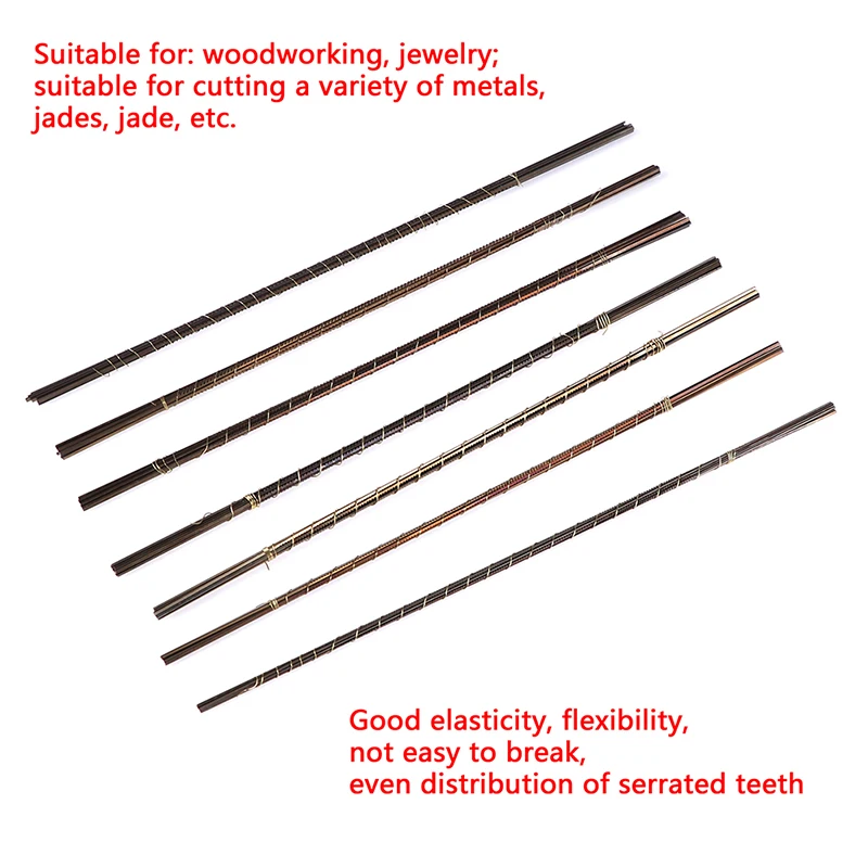 12pcs 130MM Diamond Wire Saw Blade Cutter Jewelry Metal Cutting Jig Blades Woodworking Hand Craft Tools Scroll Spiral Teeth
12pcs 130MM Diamond Wire Saw Blade Cutter Jewelry Metal Cutting Jig Blades Woodworking Hand Craft Tools Scroll Spiral Teeth