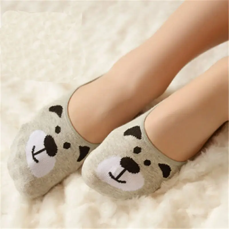 Женские носки милые в стиле Харадзюку с принтом кота/кролика летние забавные