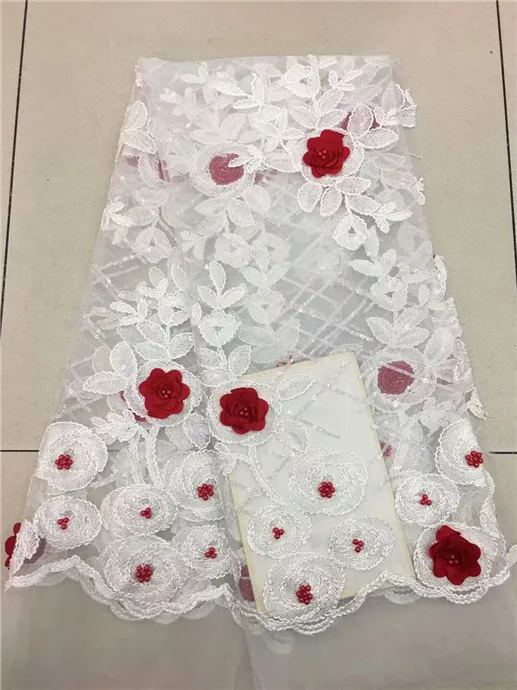 2018 Последние Роскошные 3D ручной вышивкой бисером свадебные Кружевная