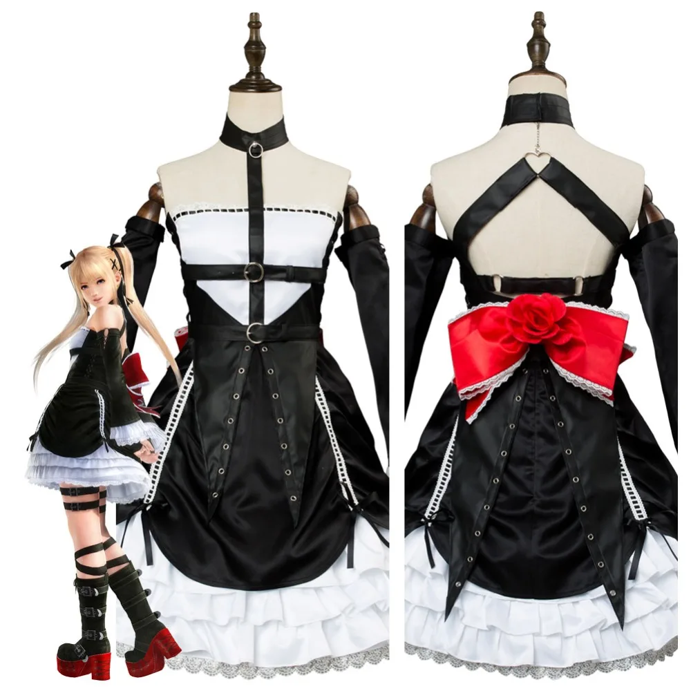 Dead or Alive 6 Cosplay Marie Rose Costume Black Dress Uniform Girls Women Outfit Suit Halloween Carnival Costumes
Dead or Alive 6 Cosplay Marie Rose Costume Black Dress Uniform Girls Women Outfit Suit Halloween Carnival Costumes