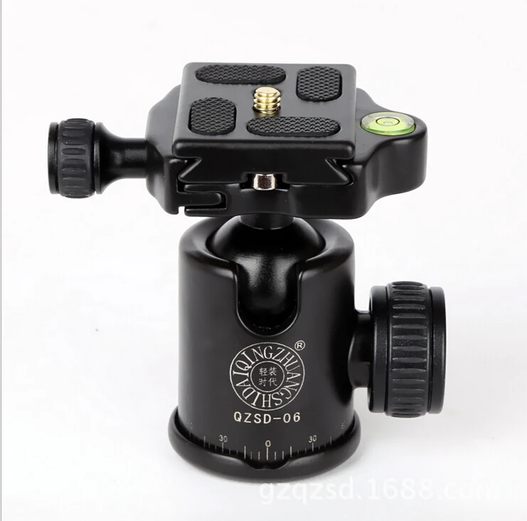 QZSD-Q06 Aluminum Tripod Ball Head ,for gorillapod,camera tripod,monopod,phone tripod,convenient to Release Plate
QZSD-Q06 Aluminum Tripod Ball Head ,for gorillapod,camera tripod,monopod,phone tripod,convenient to Release Plate