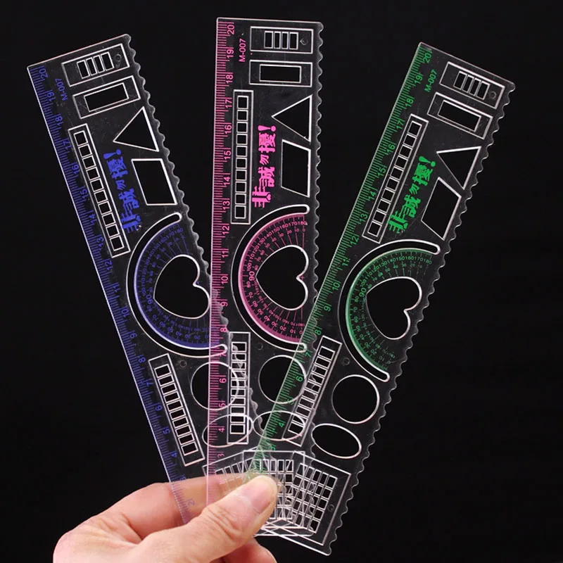 3Pcs/Lot 20 Cm Geometric Template Ruler for Suitable Office & Student School Stationery Drawing Supplies
3Pcs/Lot 20 Cm Geometric Template Ruler for Suitable Office & Student School Stationery Drawing Supplies