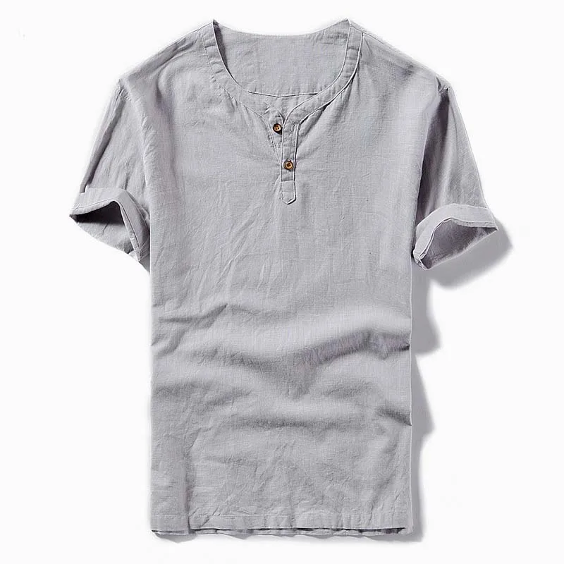 Men's Cotton Linen T-Shirts Short Sleeve Pullover Solid Tops Shirts Summer Short Sleeve Slim fit Linen Tees Mens Clothes TS-199
Men's Cotton Linen T-Shirts Short Sleeve Pullover Solid Tops Shirts Summer Short Sleeve Slim fit Linen Tees Mens Clothes TS-199