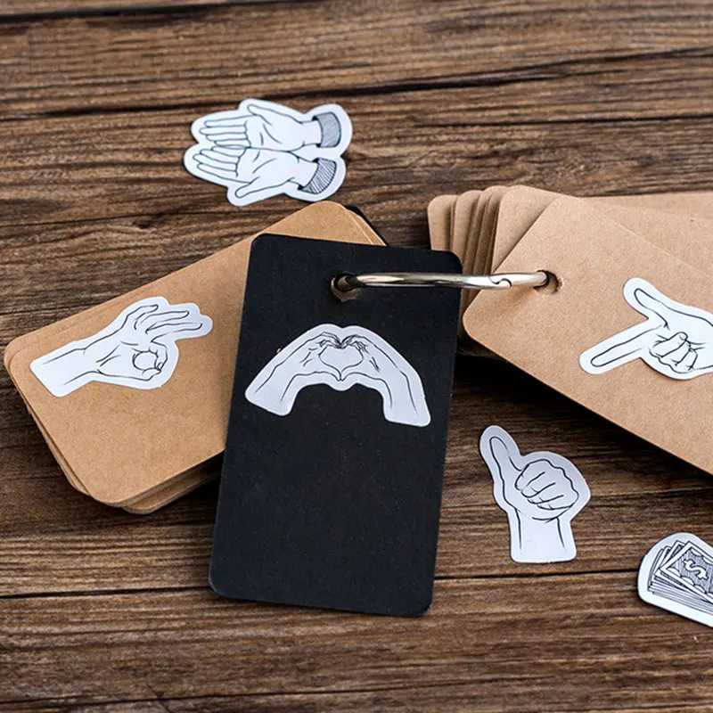 45 Pcs/box Black white gestures paper sticker DIY decoration stickers diary photo album scrapbooking planner label sticker
45 Pcs/box Black white gestures paper sticker DIY decoration stickers diary photo album scrapbooking planner label sticker