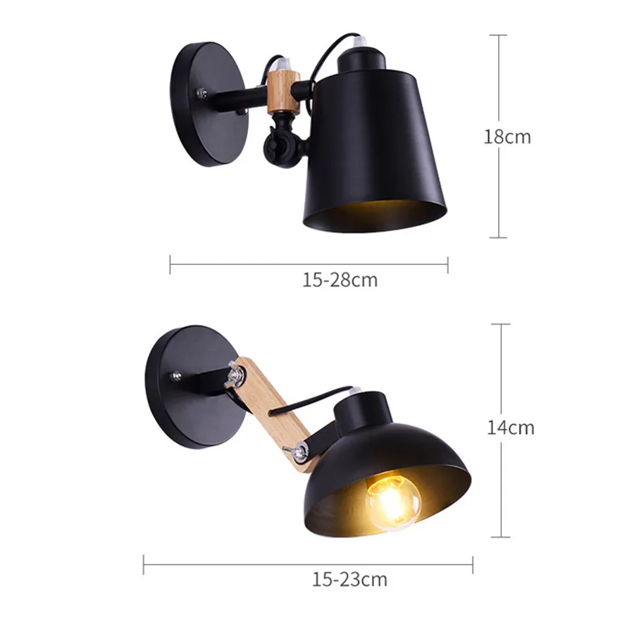 Thrisdar Iron LED Wall Lamps Living Room Bedside Sconces Wall Light E27 Restaurant Coffee Bar Wooden Wall Lamps
Thrisdar Iron LED Wall Lamps Living Room Bedside Sconces Wall Light E27 Restaurant Coffee Bar Wooden Wall Lamps