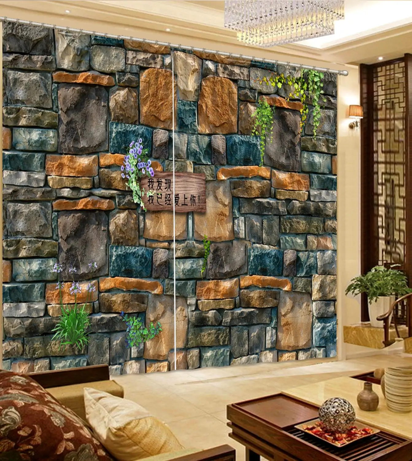 customize blackout curtains Stone wall curtains for Any room window curtain 3d height modern curtains
customize blackout curtains Stone wall curtains for Any room window curtain 3d height modern curtains