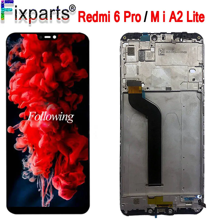 ЖК дисплей и сенсорный экран с рамкой для Xiaomi Redmi 6 Pro Mi A2 Lite 5 84 дюйма ремонта