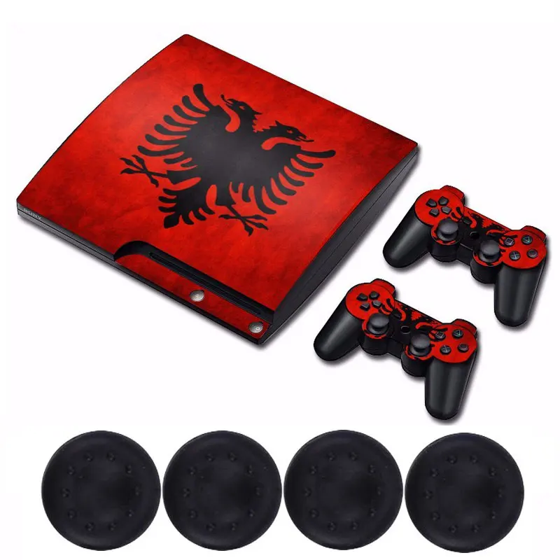 Албания Национальный флаг винил Наклейки наклейка 2 xgamepad Skins + 4x силиконовых