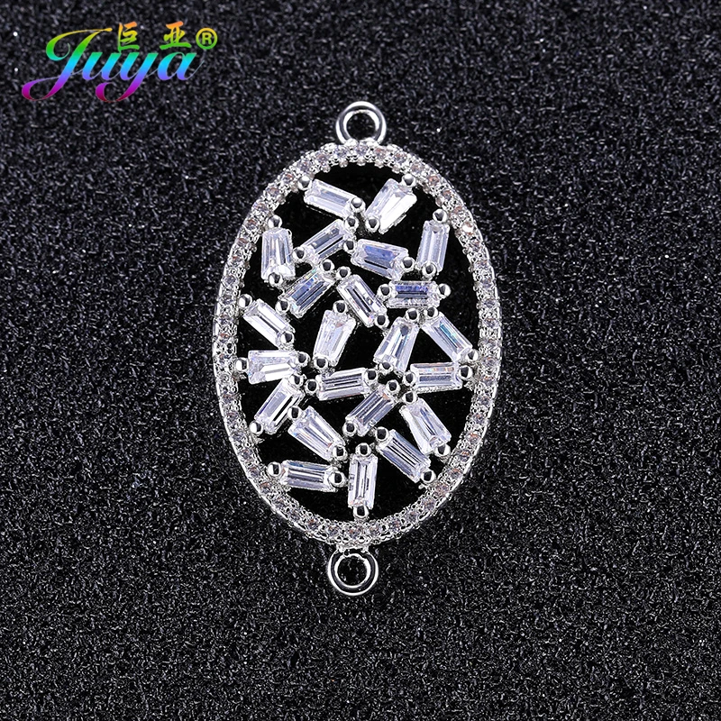 DIY Jewelry Findings Cubic Zirconia Oval Charm Connectors Accessories For Women Girl Charm Bracelets Pendant Necklaces Making
DIY Jewelry Findings Cubic Zirconia Oval Charm Connectors Accessories For Women Girl Charm Bracelets Pendant Necklaces Making