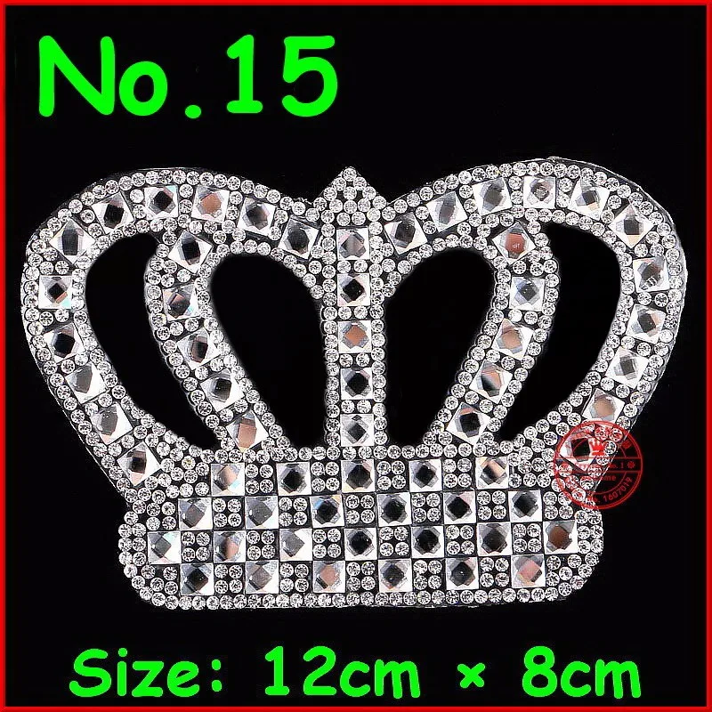 1 pcs/Lot Patches White Shiny Crown Hot Fix Rhinestone Motif Iron on Crystal Patch For Women Bride Wedding Dress Clothes Gament
1 pcs/Lot Patches White Shiny Crown Hot Fix Rhinestone Motif Iron on Crystal Patch For Women Bride Wedding Dress Clothes Gament