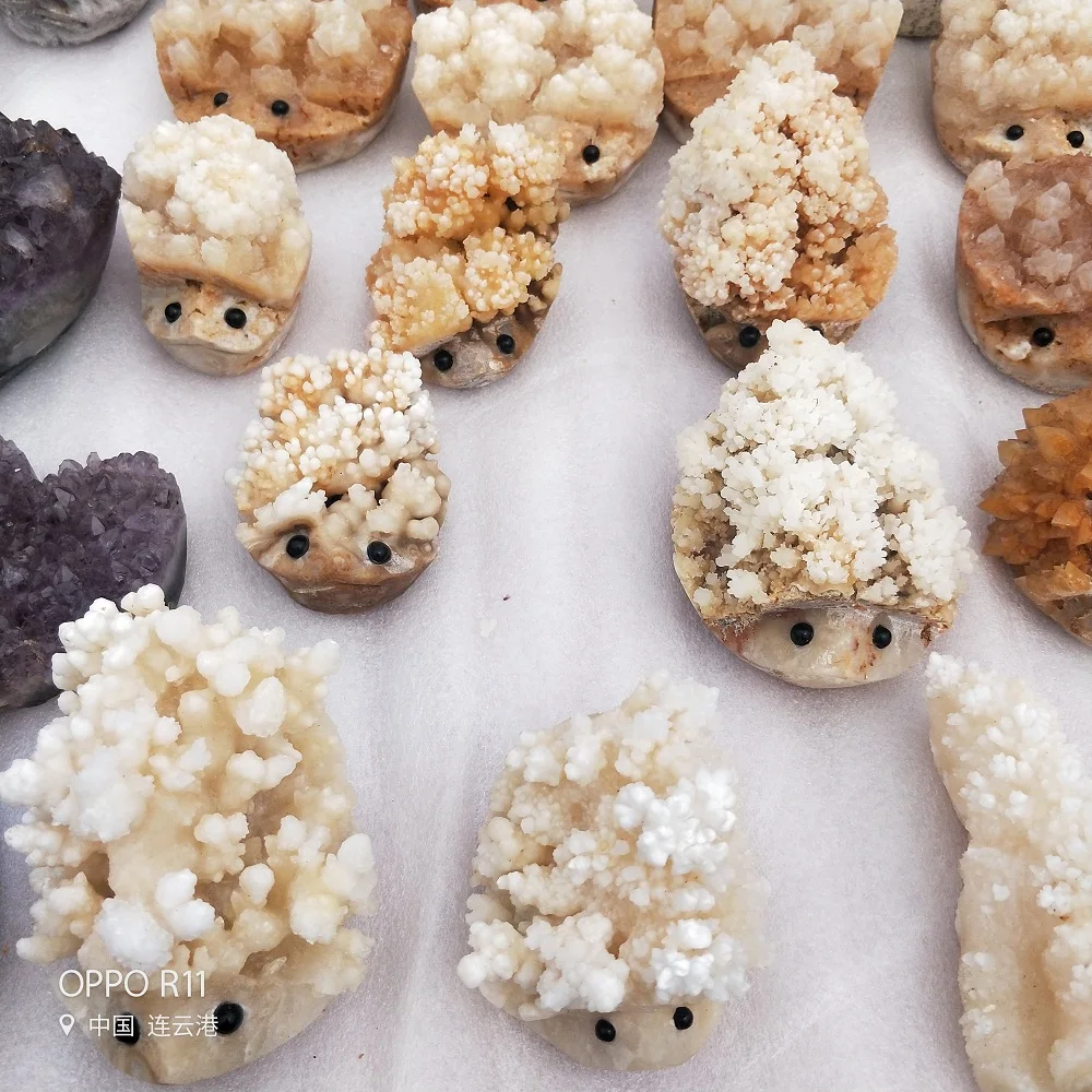 Carved Hedgehog In Crystal White Calcite Natural Gemstone Floral Crystal Cluster Healing Stone
Carved Hedgehog In Crystal White Calcite Natural Gemstone Floral Crystal Cluster Healing Stone