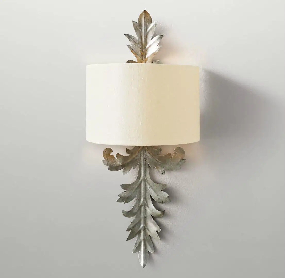 Vintage Bohemia European Style Iron Silver Acacia Leaves Base Wall Lamp E14 Socket with White Cloth Shade Wall Light
Vintage Bohemia European Style Iron Silver Acacia Leaves Base Wall Lamp E14 Socket with White Cloth Shade Wall Light
