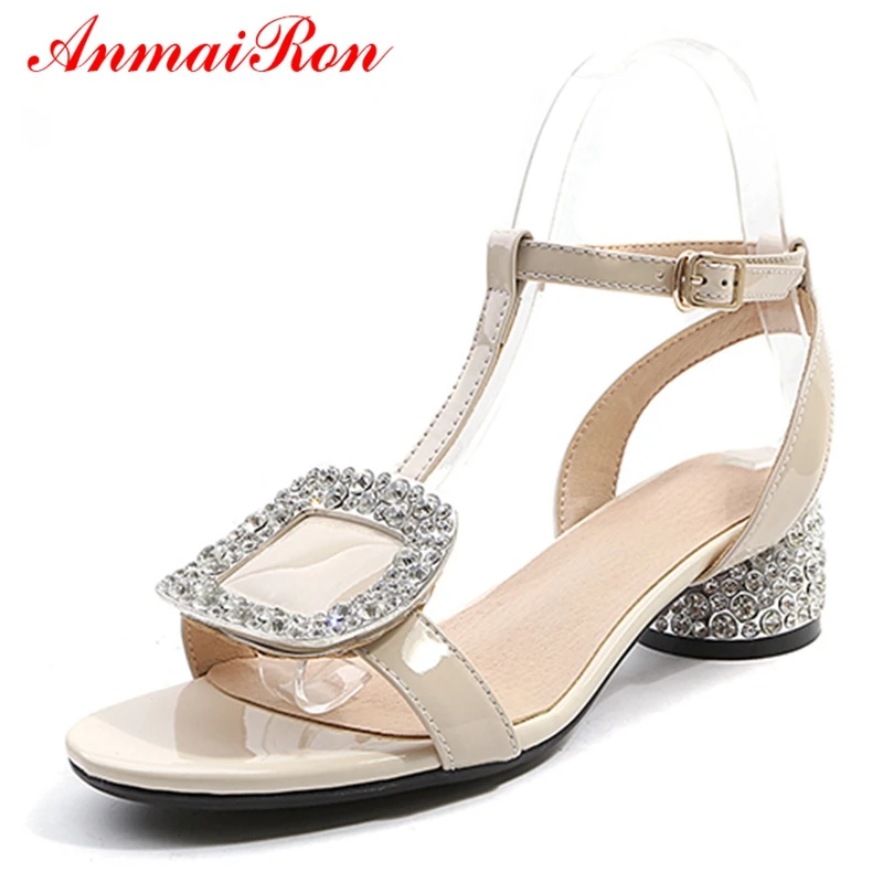 ANMAIRON Gladiator Genuine Leather Buckle Strap High Heels Sandals Women Women Fashion Summer Sandals Size 34-42 LY652
ANMAIRON Gladiator Genuine Leather Buckle Strap High Heels Sandals Women Women Fashion Summer Sandals Size 34-42 LY652