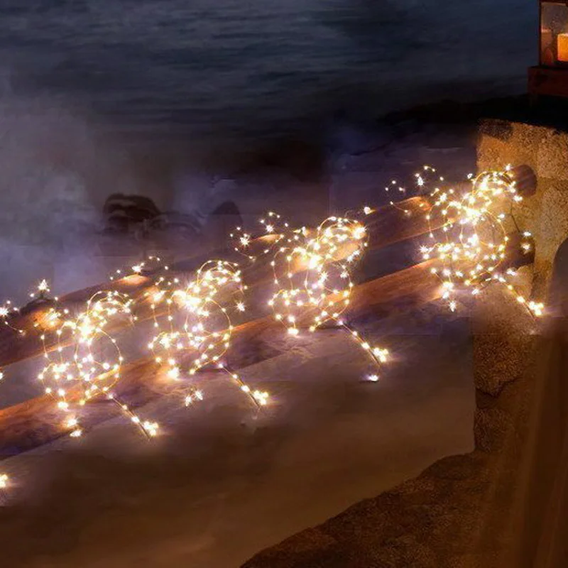 5pc*Starry string lights warm white color LED's on a flexible silver wire led string light AA battery operated 10M/100leds
5pc*Starry string lights warm white color LED's on a flexible silver wire led string light AA battery operated 10M/100leds