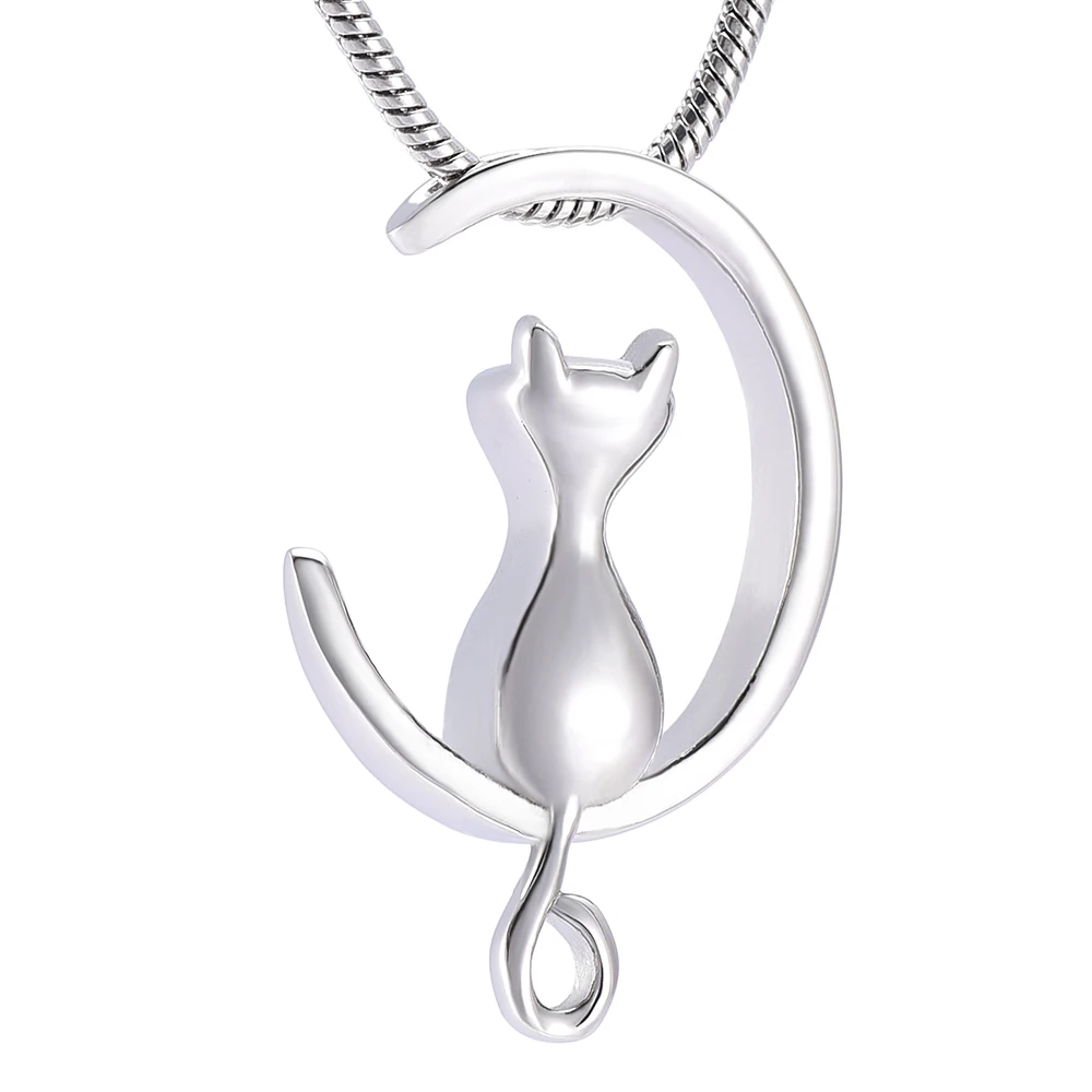 IJD10014 Moon & Cat Stainless Stee Cremation Jewelry For Pet Memorial Urns Necklace Hold Ashes Keepsake Locket Jewelry
IJD10014 Moon & Cat Stainless Stee Cremation Jewelry For Pet Memorial Urns Necklace Hold Ashes Keepsake Locket Jewelry