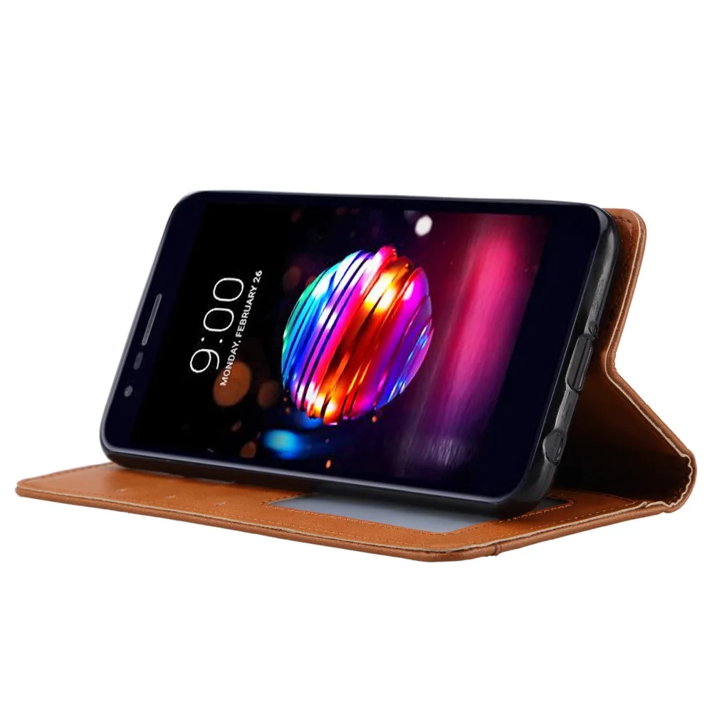 FULAIKATE for LG K10 2018 Card Set Flip Case Soft Back Cover Stand Pocket Business Phone Protective Cases | Мобильные телефоны и