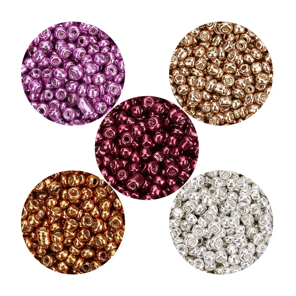 Wholeslae 2000Pcs 5Colors 2mm Hole 1mm Charm Glass Seed Bead Loose Spacer Crystal Beads DIY Bracelet Necklace For Jewelry Making
Wholeslae 2000Pcs 5Colors 2mm Hole 1mm Charm Glass Seed Bead Loose Spacer Crystal Beads DIY Bracelet Necklace For Jewelry Making
