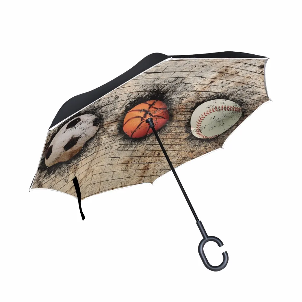 Rugby Football Basketball Reverse Umbrella Folding Double Layer Inverted Windproof Rain Car Umbrellas For Men
Rugby Football Basketball Reverse Umbrella Folding Double Layer Inverted Windproof Rain Car Umbrellas For Men