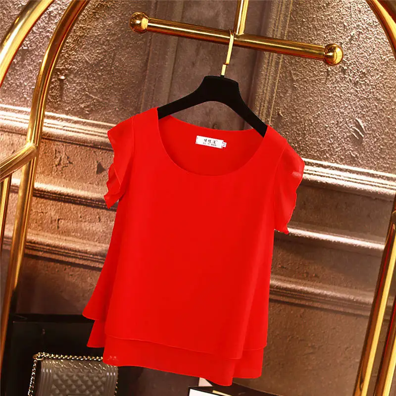2019 Trend New Obesity Women Chiffon Shirt Summer O-Neck Short Sleeve Casual Blouse Plus Size 6XL Loose Female Chiffon Top
2019 Trend New Obesity Women Chiffon Shirt Summer O-Neck Short Sleeve Casual Blouse Plus Size 6XL Loose Female Chiffon Top