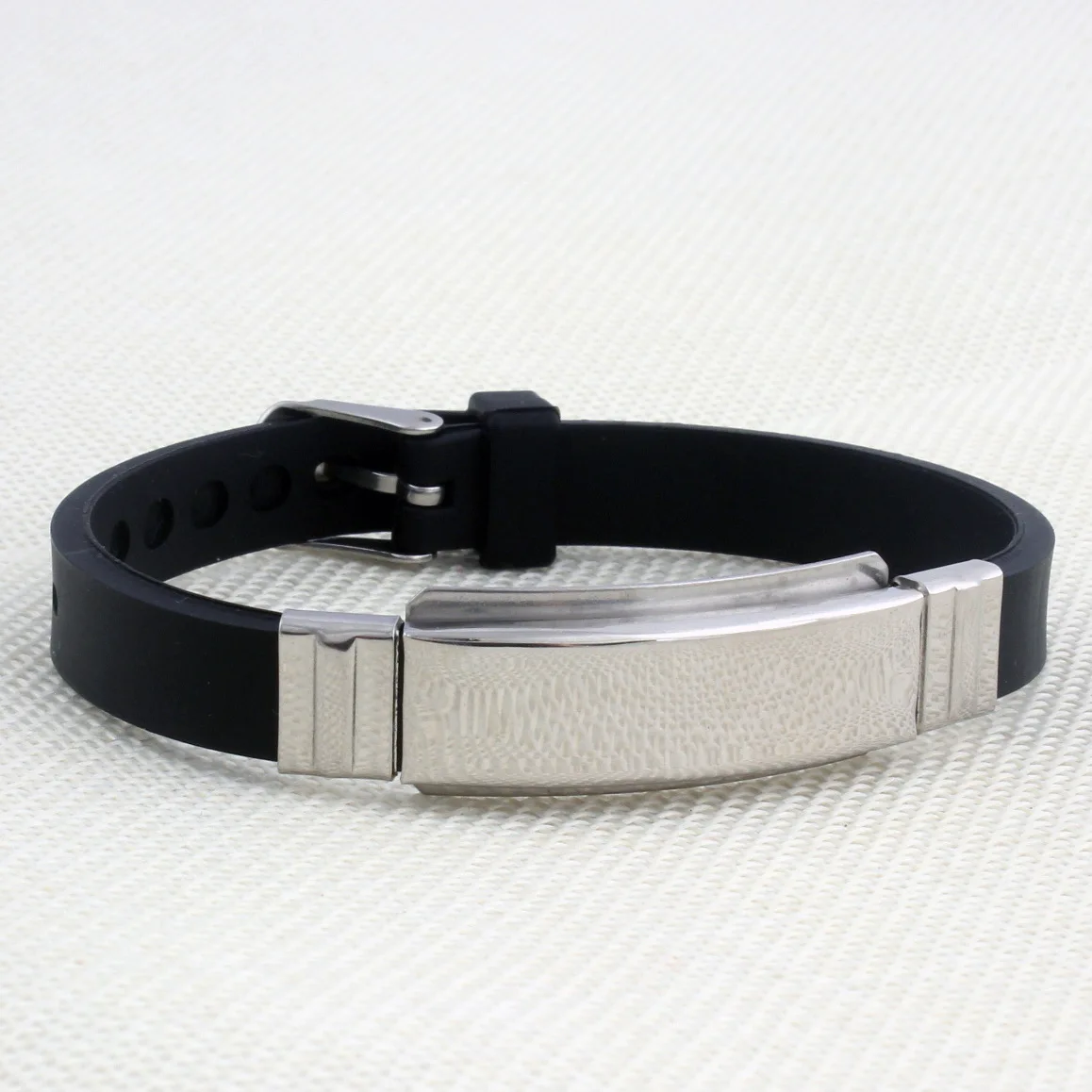 Silicone Bracelet Titanium Hypoallergenic Simple Minimalist Blue Pink Couple Armband Damen 2021 Fashion Pulseira | Украшения и