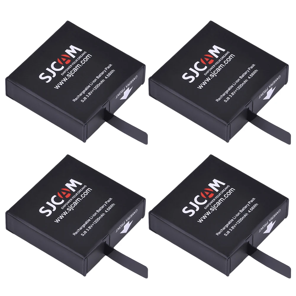 PowerTrust 4Pcs 1200mAh Original SJ8 Rechargeable Li-ion Battery for SJCAM SJ8 Series Sports Action Camera
PowerTrust 4Pcs 1200mAh Original SJ8 Rechargeable Li-ion Battery for SJCAM SJ8 Series Sports Action Camera