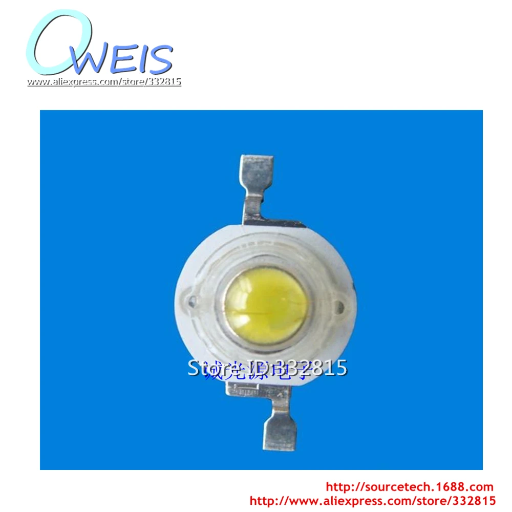 200PCS 1W super bright white LED ( pure white and warm white) Light beads 100-110LM 6500-7000K Free shipping
200PCS 1W super bright white LED ( pure white and warm white) Light beads 100-110LM 6500-7000K Free shipping
