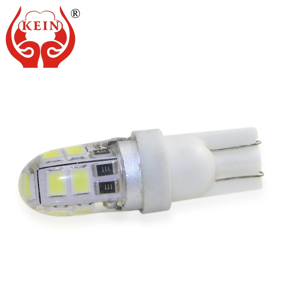 KEIN 1 шт. T10 W5W LED Новый Силикон высокого качества 194 Автомобильная Лампа 2835 боковая