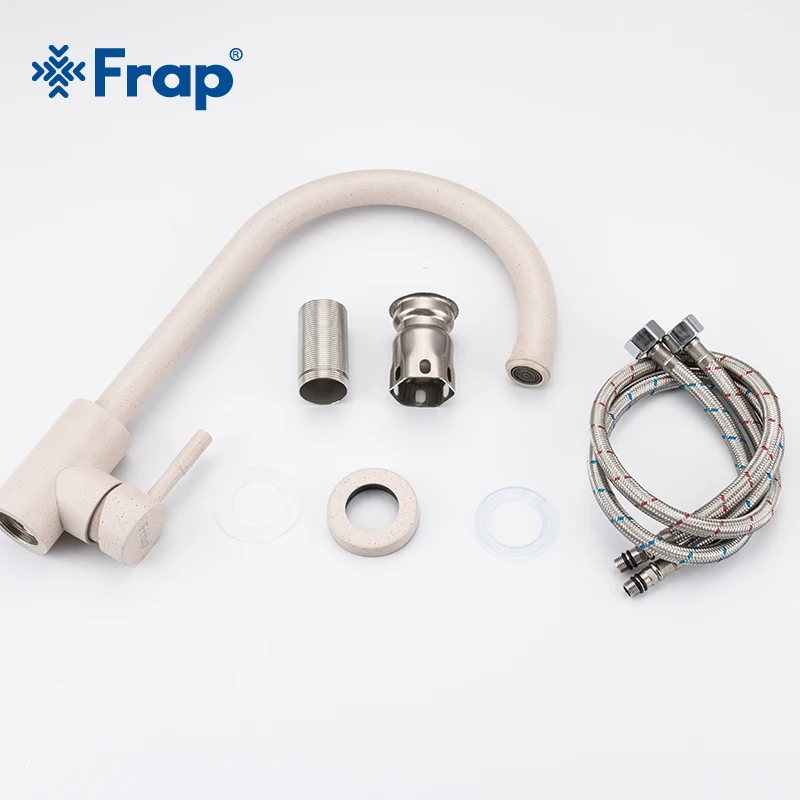 Frap Kitchen Faucet Stainless Steel 360 Rotate Oatmeal Mixer Faucet for Kitchen Hot & Cold Deck Mounted Crane for Sinks Y40107-1
Frap Kitchen Faucet Stainless Steel 360 Rotate Oatmeal Mixer Faucet for Kitchen Hot & Cold Deck Mounted Crane for Sinks Y40107-1