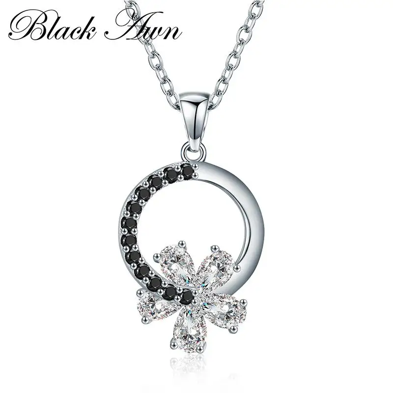 Black Awn Romantic Arrive Silver Fine Jewelry Trendy Flower Engagement necklaces & pendants for Women K001
Black Awn Romantic Arrive Silver Fine Jewelry Trendy Flower Engagement necklaces & pendants for Women K001