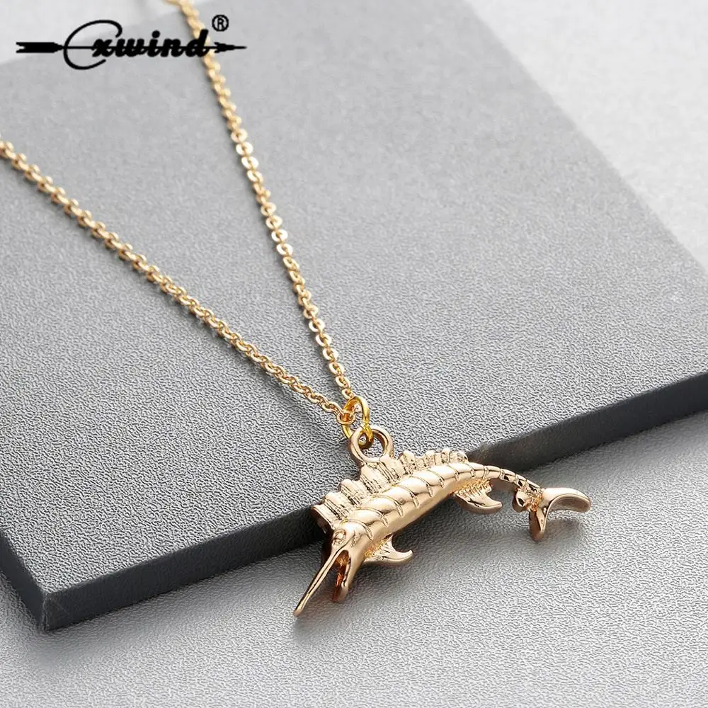 Cxwind Fashion Fish Pendant Charm Necklace Lovely Animal Sea Life Fish Necklaces Jewelry for Women Girl Children's Delicate Gift
Cxwind Fashion Fish Pendant Charm Necklace Lovely Animal Sea Life Fish Necklaces Jewelry for Women Girl Children's Delicate Gift