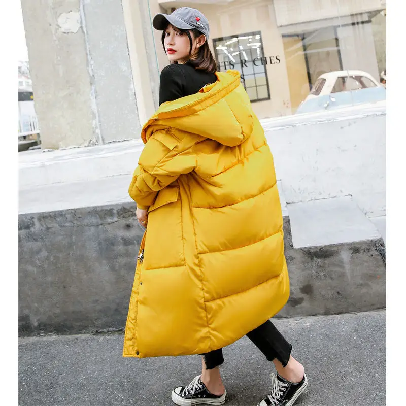 Black Yellow Loose Winter Jacket Women Plus Size Hoodies Thick Down Cotton Winter Coat Abrigo Mujer Warm Jacket Long Parka C5061
Black Yellow Loose Winter Jacket Women Plus Size Hoodies Thick Down Cotton Winter Coat Abrigo Mujer Warm Jacket Long Parka C5061