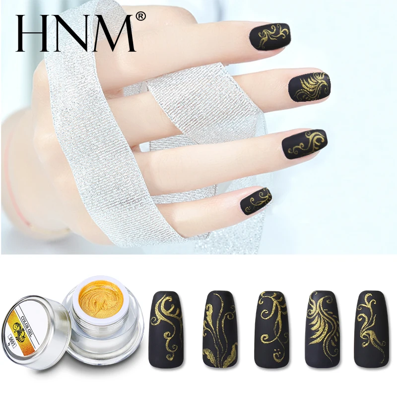 HNM 3D УФ гель лак для ногтей Nail Art Painting Gellak 12 цветов акрил 8 мл штамповка