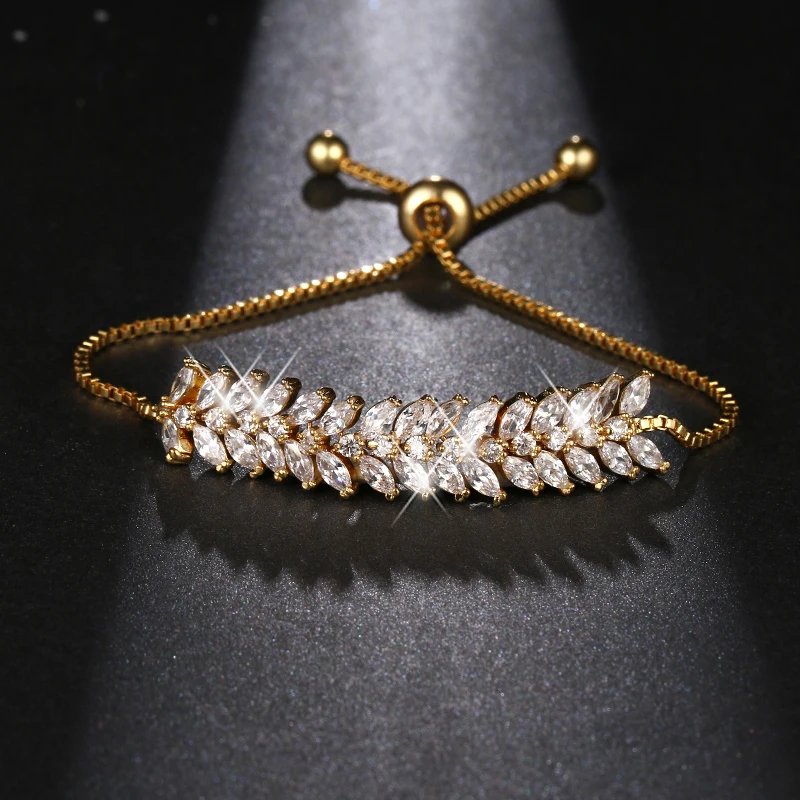 Normal Tendency Top Quality Exquisite Sparkling Cubic Zirconia Marquise Cut CZ Zircon Bracelets Adjustable For Women Party B-062
Normal Tendency Top Quality Exquisite Sparkling Cubic Zirconia Marquise Cut CZ Zircon Bracelets Adjustable For Women Party B-062