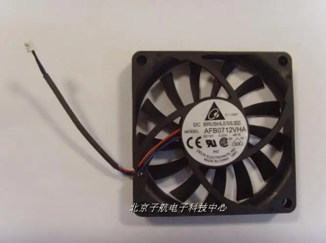 DELTA AFB0712VHA 7010 70x70x10mm 7cm DC 12V 0.27A 3-line CPU Fan Power Cooling Fan
DELTA AFB0712VHA 7010 70x70x10mm 7cm DC 12V 0.27A 3-line CPU Fan Power Cooling Fan