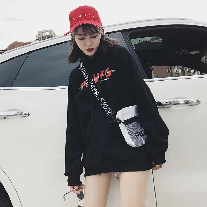 Plus size s-xl(bust 132cm)Fall 2018 new letters printing hooded long-sleeved fleece frock loose leisure female students clothes
Plus size s-xl(bust 132cm)Fall 2018 new letters printing hooded long-sleeved fleece frock loose leisure female students clothes