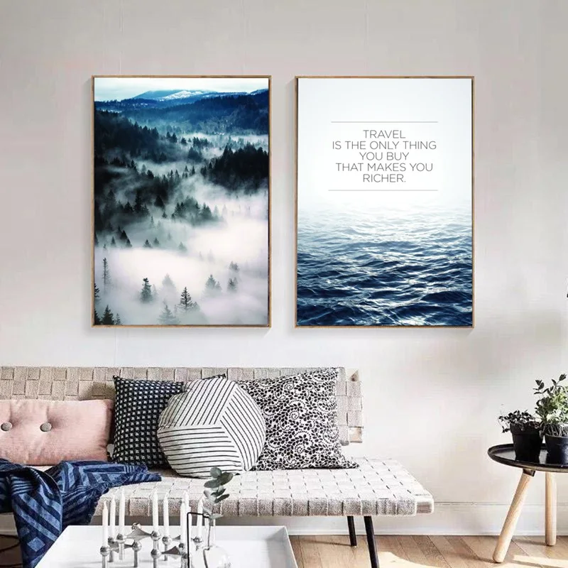 Forest Mountain Landscape Canvas Painting Sea Travel A4 Wall Pictures for Living Room Modern Home Decoration Nordic Posters
Forest Mountain Landscape Canvas Painting Sea Travel A4 Wall Pictures for Living Room Modern Home Decoration Nordic Posters