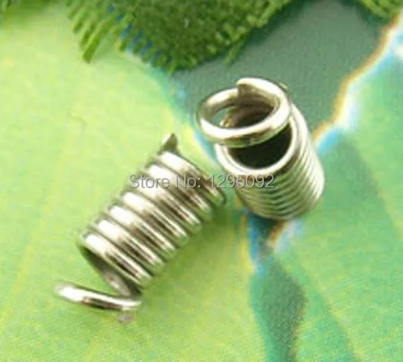 100Pcs Coil End Crimp Beads Fasteners Alloy Silver Tone Jewelry DIY Making Charms Findings 8x4mm
100Pcs Coil End Crimp Beads Fasteners Alloy Silver Tone Jewelry DIY Making Charms Findings 8x4mm