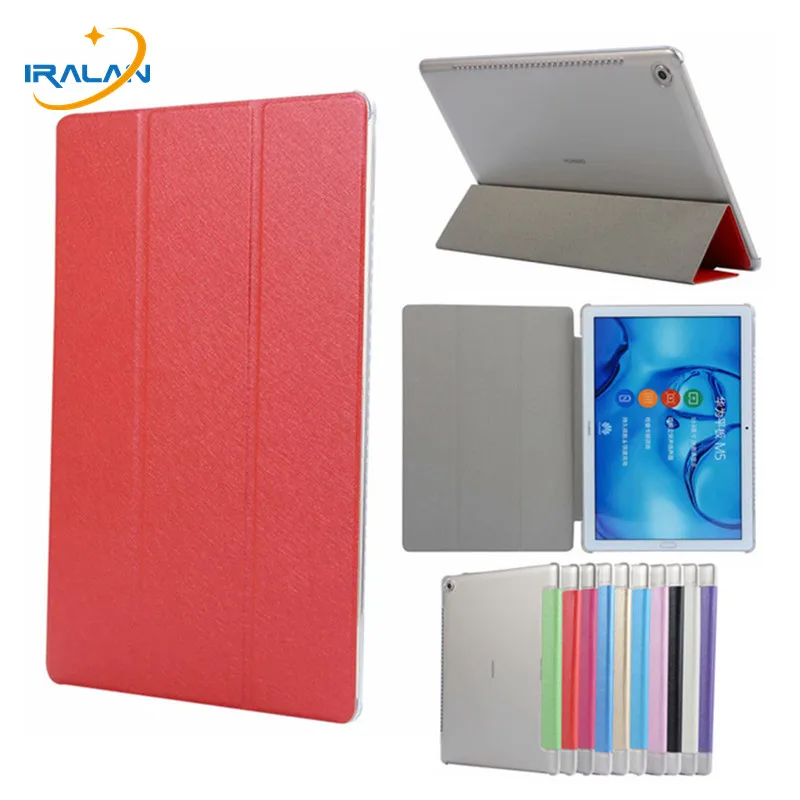 Фото Тонкий прозрачный чехол из искусственной кожи для Huawei MediaPad M5 10 8/M5 Pro с магнитной