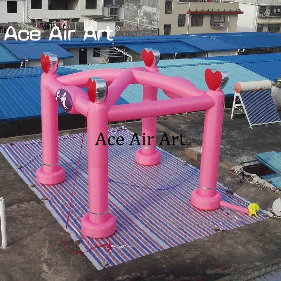 Newest Greek Style Inflatable Wedding House Tent Cupid's Arrow Love Frame Tunnel Party Tent with Hearts on Top
Newest Greek Style Inflatable Wedding House Tent Cupid's Arrow Love Frame Tunnel Party Tent with Hearts on Top