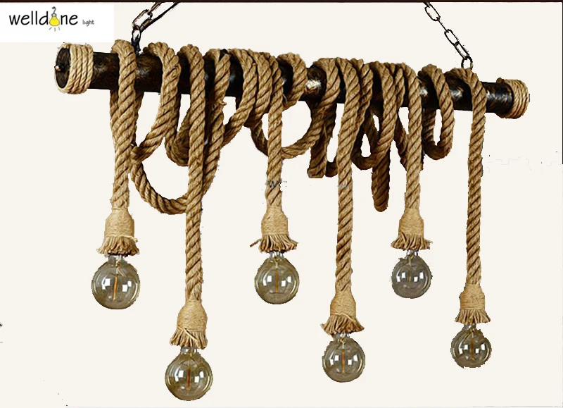 Vintage Bamboo rope Pendant Lamp Retro Countryside wicker Pendant Lights With 6 Lights For Dinning Room,Living Room
Vintage Bamboo rope Pendant Lamp Retro Countryside wicker Pendant Lights With 6 Lights For Dinning Room,Living Room