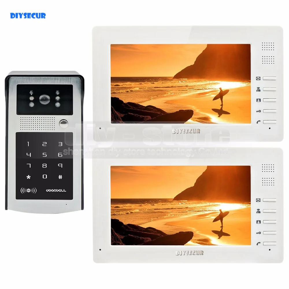 1024 x 600 7 inch HD TFT LCD Monitor Video Door Phone Video Intercom Doorbell 300000 Pixels Night Vision Camera RFID + Password
1024 x 600 7 inch HD TFT LCD Monitor Video Door Phone Video Intercom Doorbell 300000 Pixels Night Vision Camera RFID + Password