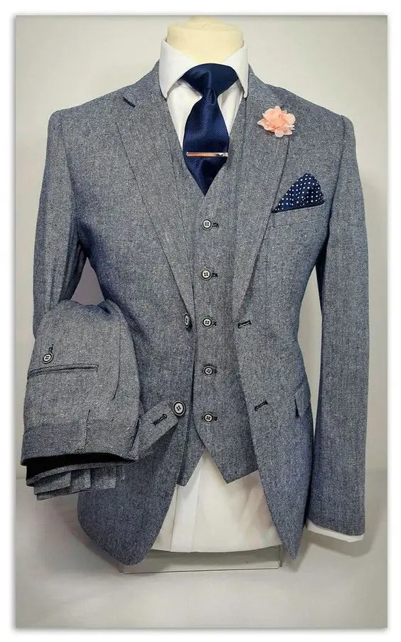 Custom Made Grey Wedding Trends For Grooms/Slim Fit Two Groom Tuxedos/Notch Lapel Best Man Groomsmen Men Wedding Suits
Custom Made Grey Wedding Trends For Grooms/Slim Fit Two Groom Tuxedos/Notch Lapel Best Man Groomsmen Men Wedding Suits