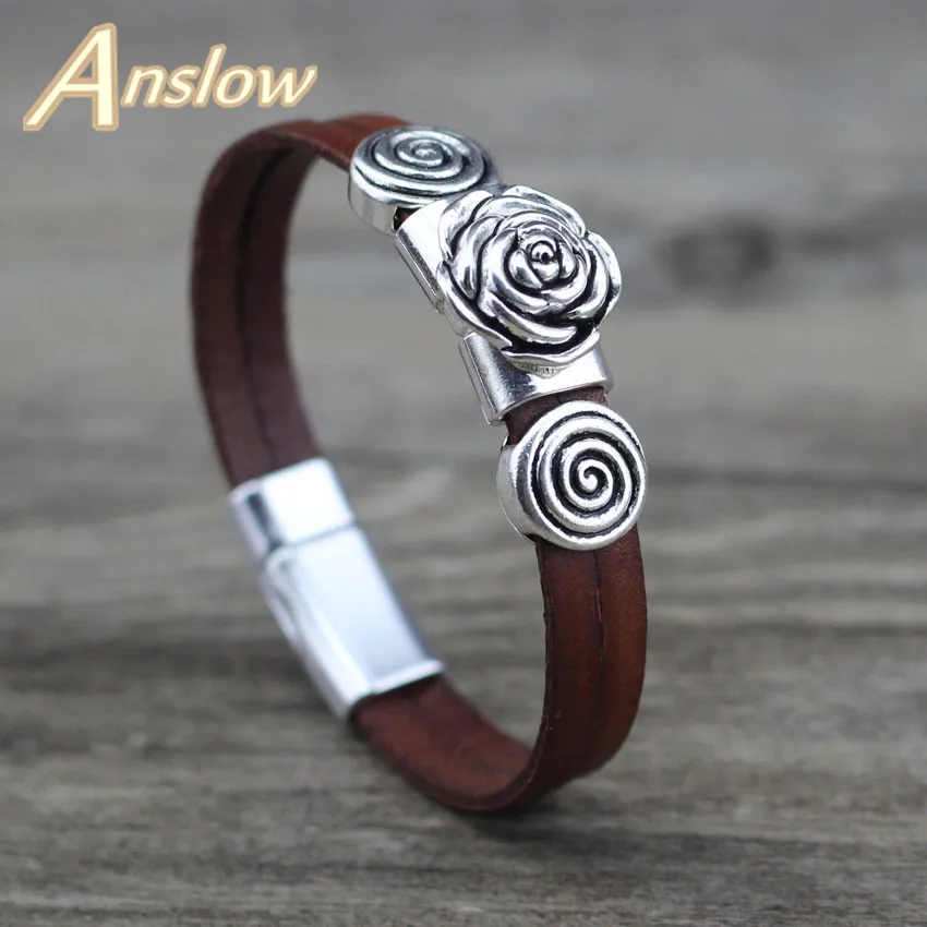 Anslow 2019 Creative Design Fashion Jewelry Vintage Retro Rose Charm Couple Leather Bracelets Party Accessories Gift LOW0723LB
Anslow 2019 Creative Design Fashion Jewelry Vintage Retro Rose Charm Couple Leather Bracelets Party Accessories Gift LOW0723LB