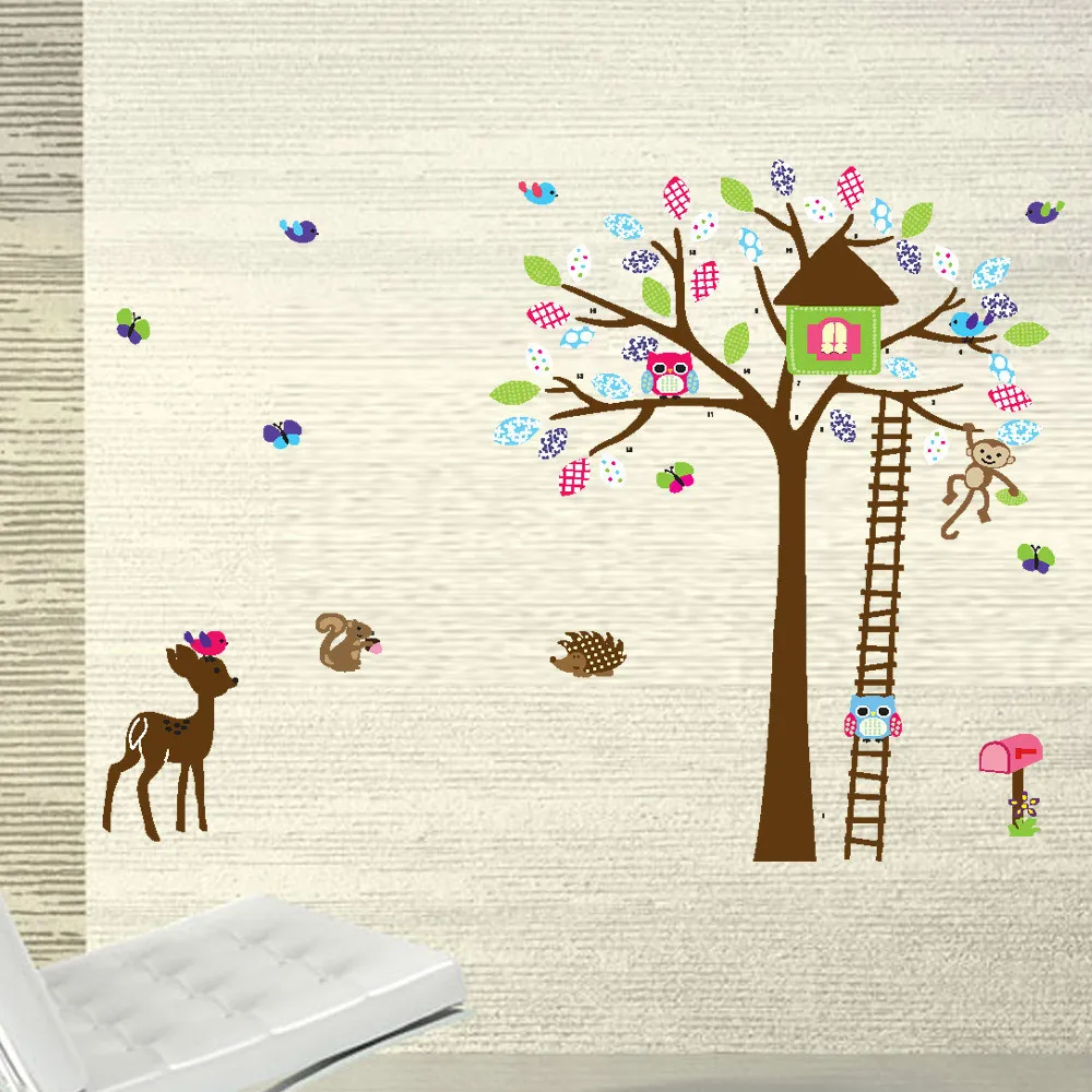The new cartoon deer and owl nursery wall stickers children's room decoration stickers
The new cartoon deer and owl nursery wall stickers children's room decoration stickers