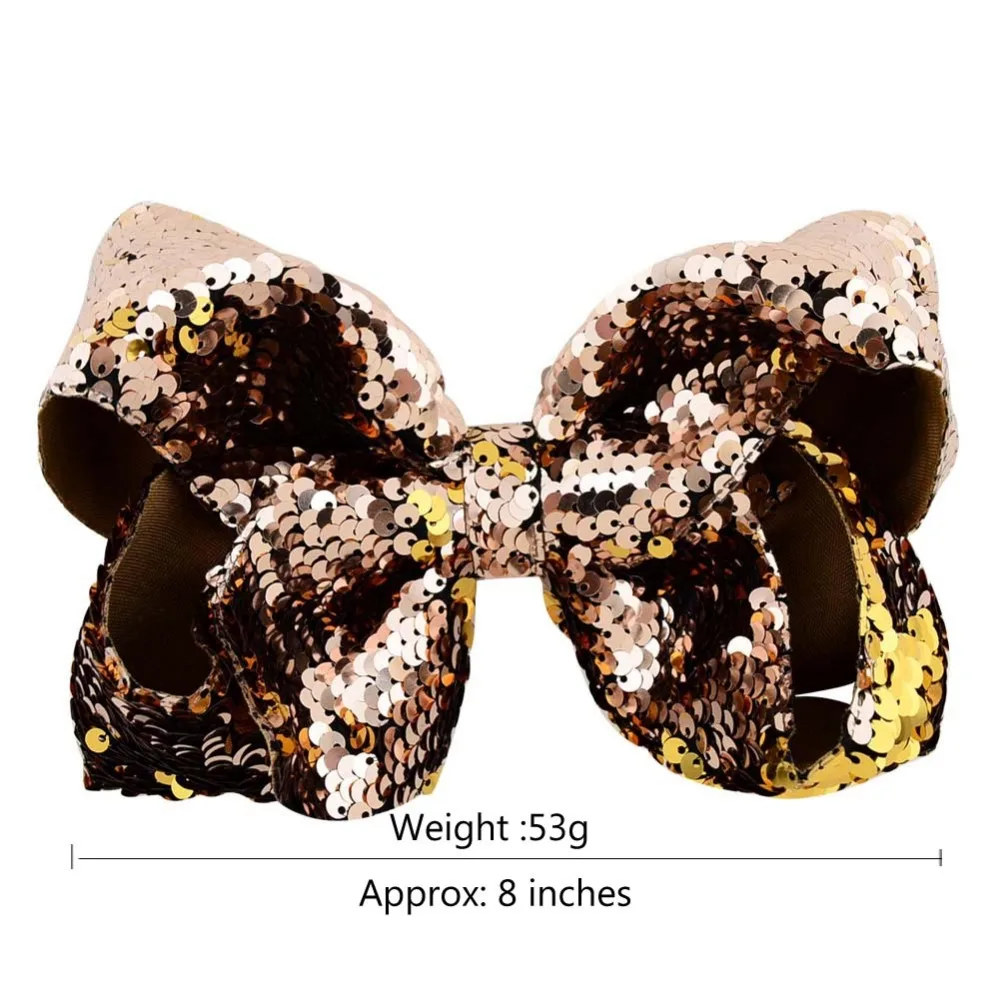 Girls Glitter Can flip Sequins Reversible Sequin Hair Bow With Clips,20pcs 8inch Mermaid /fish scale Big Bow Hair Accessories
Girls Glitter Can flip Sequins Reversible Sequin Hair Bow With Clips,20pcs 8inch Mermaid /fish scale Big Bow Hair Accessories
