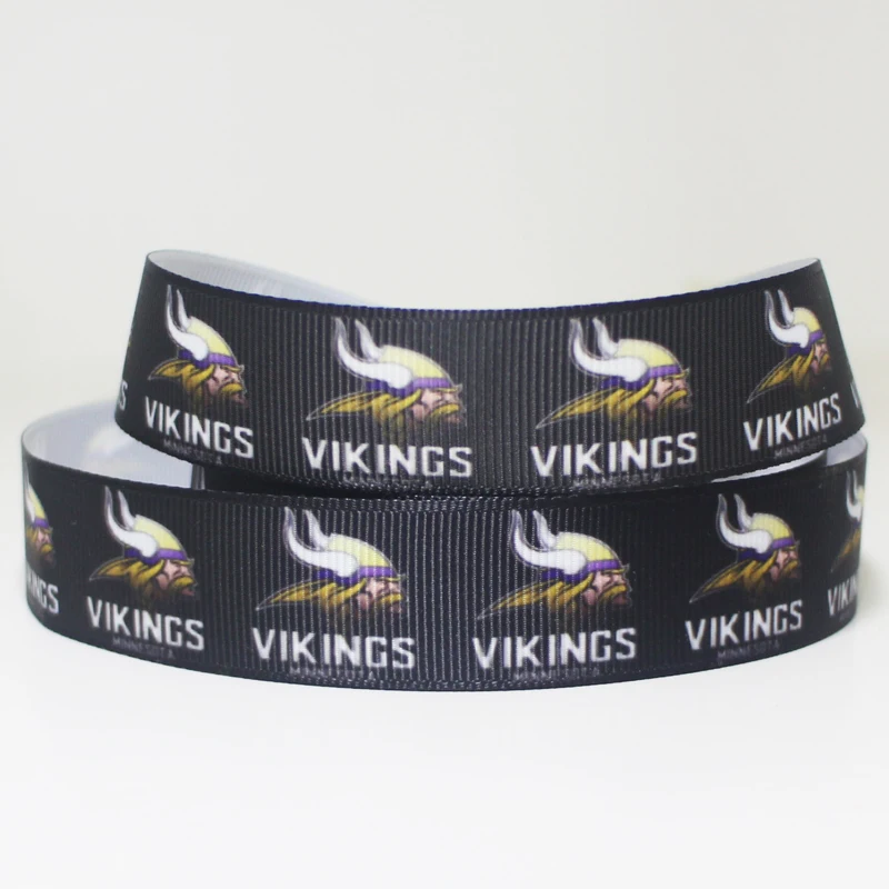 50 ярдов 7/8 "1" 1 5 "2" 3 "22 мм 25 38 75 Спортивная команда напечатала grosgrain ленты