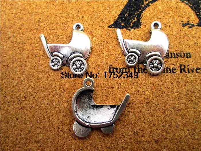 100pcs--Baby Carriage Charms, Antique tibetan silver Baby Carriage Charms Pendants 21x0mm
100pcs--Baby Carriage Charms, Antique tibetan silver Baby Carriage Charms Pendants 21x0mm
